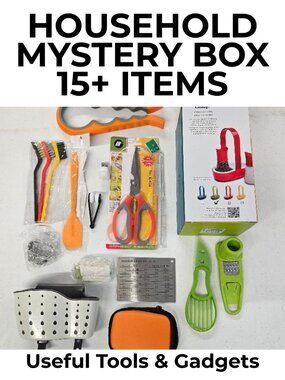 Household Mystery Box | 15–20+ Items | Cleaning & Utility Bundle | Surprise Box